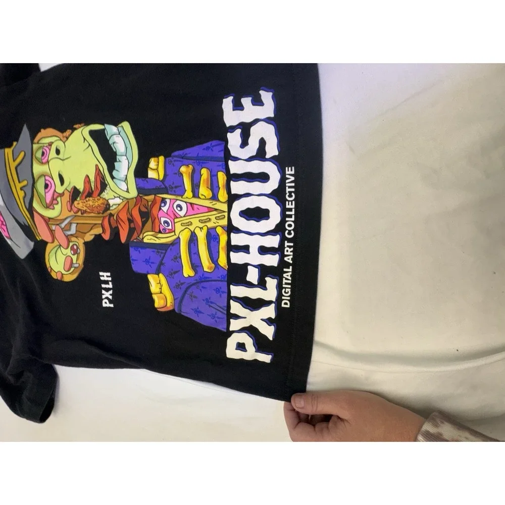 Pixel House Zumiez PXL House Zombie Monkey NFT Graphic Tee Shirt Mens Small NWOT